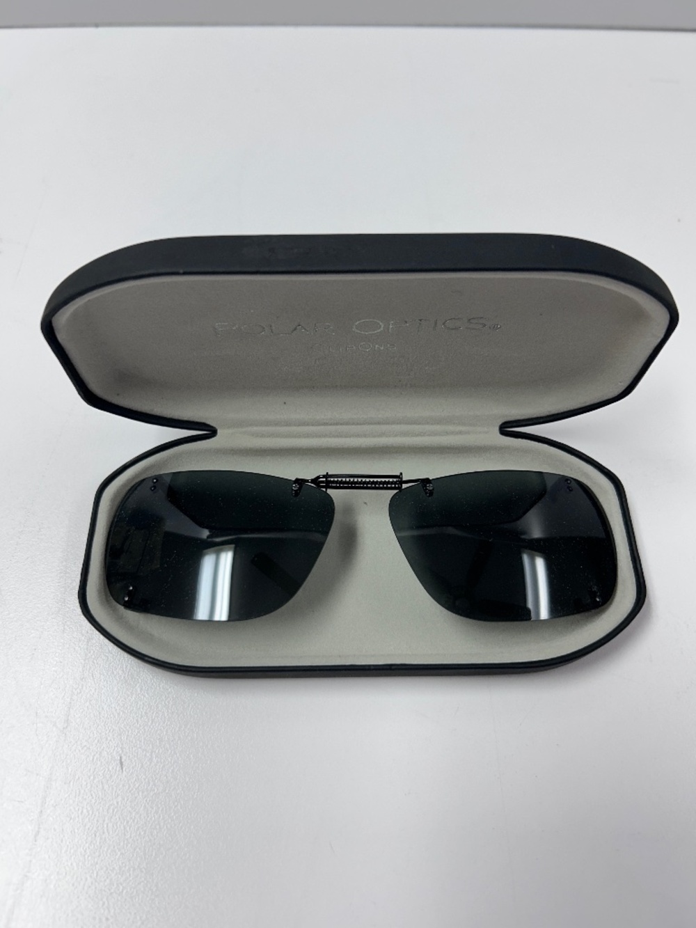 Polar Optics Clip-On Sunglasses with Case – Polarized Lenses